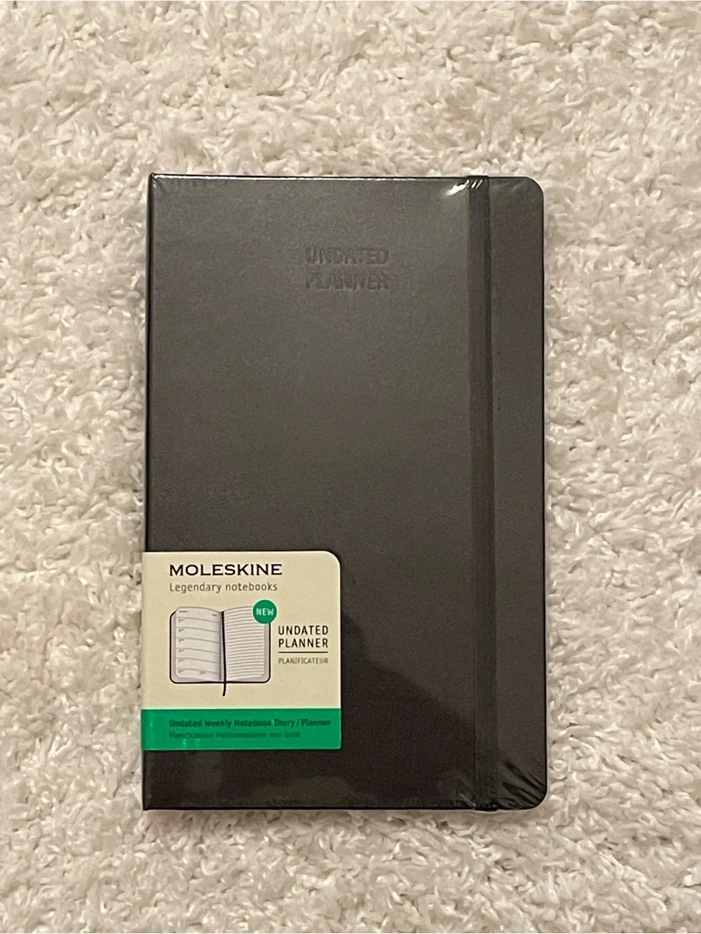 Moleskine Weekly Undated Planner Black Hardcover 5